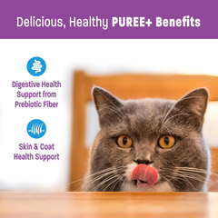 Wellness Lickable Treats Soft Puree Natural Grain Free Adult Cat Treats, Tuna Recipe