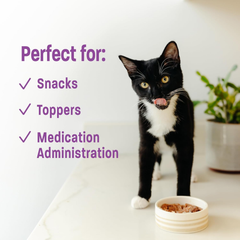 Wellness Lickable Treats Soft Puree Natural Grain Free Adult Cat Treats, Tuna Recipe