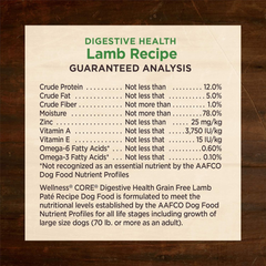 Wellness CORE Digestive Health Lamb Grain Free Wet Dog Food