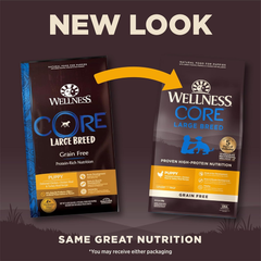 Wellness Natural Pet Food Wellness CORE Grain-Free High-Protein Large Breed Dry Dog Food, Natural Ingredients, Made in USA with Real Chicken (Puppy)