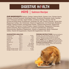 Wellness CORE+ Digestive Health Pate Adult Wet Cat Food, Natural, Protein-Rich, Grain Free (Salmon)