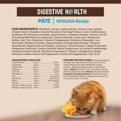 Wellness CORE+ Digestive Health Pate Adult Wet Cat Food, Natural, Protein-Rich, Grain Free (Whitefish)