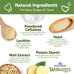 Wellness WHIMZEES Puppy Dog Dental Treats, Natural Chews, Extra Small & Small Size Stick