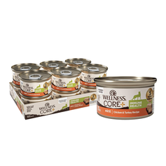 Wellness CORE+ Immune Health Natural Grain Free Chicken & Turkey Pate Canned Wet Cat Food