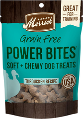 Merrick Power Bites Natural Soft And Chewy Real Meat Dog Treats, Grain Free Snack, Real Turducken Recipe