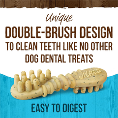 Merrick Fresh Kisses Natural Dental Chews, Toothbrush Treat Shape Infused With Real Mint, Small Dogs