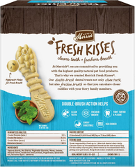 Merrick Fresh Kisses Natural Dental Chews, Toothbrush Treat Shape Infused With Real Mint, Small Dogs