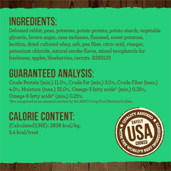 Merrick Power Bites Natural Soft And Chewy Real Meat Dog Treats, Grain Free Snack With Real Rabbit Recipe