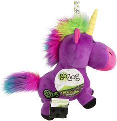 goDog Plush Dog Toy Purple, One Size