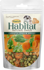 Higgins Habitat Natural Snack Carrots Peas & Greens Treats for Rabbit