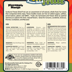 Higgins Sunburst Freeze Dried Fruit Pineapple Mango