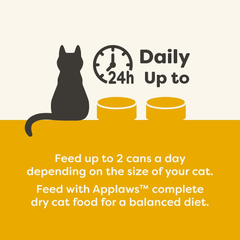 Applaws Natural Wet Cat Food, 24 Count, Limited Ingredient Canned Wet Cat Food, Chicken Breast in Broth