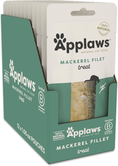 Applaws Natural Cat Treats, 12 Count, Grain Free Cat Treats, Single Ingredient Treats for Cats, Whole Mackerel Loin