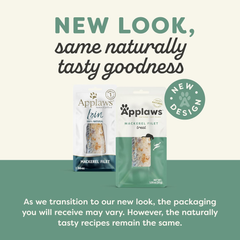 Applaws Natural Cat Treats, 12 Count, Grain Free Cat Treats, Single Ingredient Treats for Cats, Whole Mackerel Loin