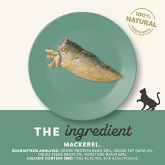 Applaws Natural Cat Treats, 12 Count, Grain Free Cat Treats, Single Ingredient Treats for Cats, Whole Mackerel Loin