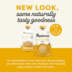 Applaws Natural Bone Broth Wet Cat Food Topper, Limited Ingredient Bone Broth for Cats, Wet Food Topper for Cats with No Artificials, Chicken Breast Bone Broth Topper