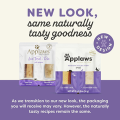 Applaws Natural Cat Treats, Grain-Free Single Ingredient Cat Treats, Whole Protein Fillet Cat Treats, Healthy Cat Snacks, No Artificials (Whole Chicken & Tuna Multipack Loin)