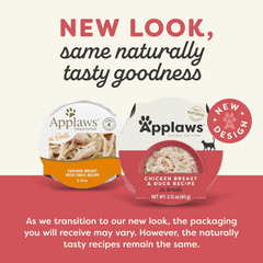 Applaws Natural Wet Cat Food in Broth, Limited Ingredient Cat Food Cups, Grain-Free Cat Food Pots, No Artificials, 100% Natural Ingredient Cat Food, Chicken Breast & Duck in Broth