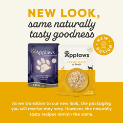 Applaws Natural Wet Cat Food, Limited Ingredient Wet Cat Food Pouches, Chicken Breast in Broth