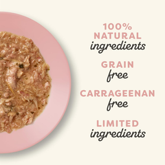 Applaws Natural Wet Cat Food in Gravy, Limited Ingredient Wet Cat Food Pouches, No Additives, Made with Natural Ingredients, Tuna with Salmon in Gravy