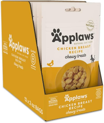 Applaws Natural Grain-Free Chewy Cat Treats, High-Protein & Limited Ingredient, Healthy Chewy Chicken Treats for Cats