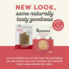 Applaws Natural Wet Cat Food in Gravy, Limited Ingredient Wet Cat Food Pouches, No Additives, Made with Natural Ingredients, Chicken Breast & Duck in Gravy