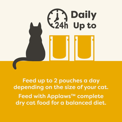 Applaws Natural Wet Cat Food in Gravy, Limited Ingredient Wet Cat Food Pouches, No Additives, Made with Natural Ingredients, Chicken Breast & Duck in Gravy