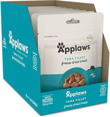 Applaws Natural Cat Treats, Limited Ingredient Freeze-Dried Cat Treats, 100% Protein, Healthy & Nutritious, Grain-Free, Single-Ingredient Cat Treats, Tuna Freeze Dried Cat Treats