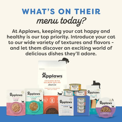 Applaws Natural Wet Cat Food in Mousse, Limited Ingredient Wet Cat Food Pouches, No Additives, Made with Natural Ingredients, Tuna Fillet & Salmon in Mousse