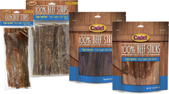 Cadet 100% Beef Strips Dog Chew Sticks, Long-Lasting Single-Ingredient Natural Treats, High-Protein, Perfect for Small & Large Breeds