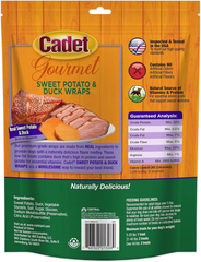 Cadet Gourmet Sweet Potato & Chicken Wraps Limited-Ingredient Dog Chews, Healthy and Natural Training Treats for Small and Large Dogs