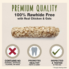 Cadet Smart Hide Rawhide Free Dog Treats – Oat Coated