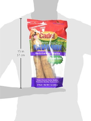 Cadet Premium Grade Beef Hide for Dogs, Long Lasting Rawhide Retriever Rolls, Single Ingredient Dog Chews, Peanut Butter Flavor, 10 Inch