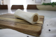 Cadet Stuffed Shin Bone - Highly Digestible, High Protein, Long-Lasting Dog Chew Bone for Aggressive Chewers, Supports Dental Health, - Peanut Butter Flavor