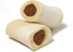 Cadet Stuffed Shin Bone - Highly Digestible, High Protein, Long-Lasting Dog Chew Bone for Aggressive Chewers, Supports Dental Health, - Bully Stick Flavor