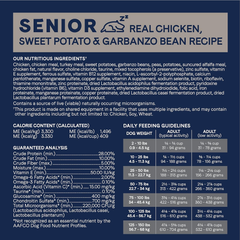 Canidae Pure SENIOR Real Chicken, Sweet Potato & Garbanzo Bean Recipe Dog Dry