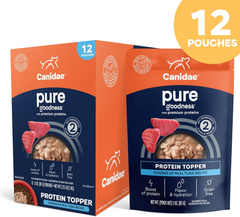 CANIDAE Pure Protein Topper Wet Dog Food, Chunks of Real Tuna in Gravy Recipe