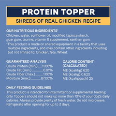CANIDAE Pure Petite Protein Topper Wet Dog Food for Small Breeds, Shreds of Real Chicken in Gravy Recipe