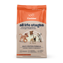 Canidae All Life Stages Premium Dry Dog Food for All Breeds, Multi-Protein Recipe with Chicken, Turkey & Lamb Meals Recipe, For All Ages & Multi-Dog Homes