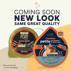 Canidae PURE Petite Limited Ingredient Premium Small Breed Wet Dog Food, Lamb and Carrot Morsels in Sauce, Grain Free