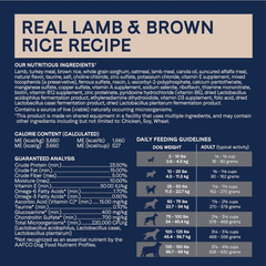 CANIDAE Pure Real Lamb & Brown Rice Recipe Dog Dry