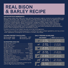 CANIDAE? Pure Real Bison & Barley Recipe Dog Dry