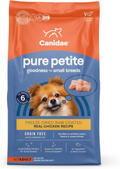 CANIDAE PURE Petite Freeze-Dried raw coated Recipe with Real Chicken Dog Dry