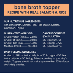 CANIDAE Pure Bone Broth Topper with Real Salmon & Rice Wet Dog Food 1ea