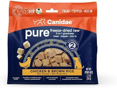 Canidae Pure 3-in-1 Goodness Premium Freeze-Dried Raw Dog Food with Chicken & Brown Rice