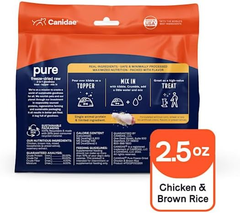Canidae Pure 3-in-1 Goodness Premium Freeze-Dried Raw Dog Food with Chicken & Brown Rice