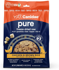 Canidae Pure 3-in-1 Goodness Premium Freeze-Dried Raw Dog Food with Chicken & Brown Rice