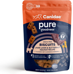 CANIDAE Pure Dog Treat Biscuits with Lamb Liver & Butternut Squash, Grain Free