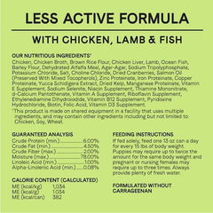 CANIDAE All Life Stages Less Active Wet Dog Food, Chicken, Lamb and Fish, 13oz