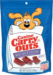 Canine Carry Outs Bacon Flavor Dog Treats
